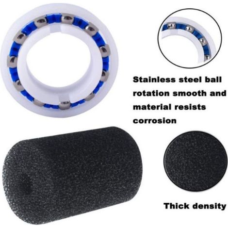 Pneus C10 - Roulements C60 - Épurateurs Tuyau 9-100-3105 - Compatible Robot Nettoyeur Piscine Polaris 180 280 360 380 - Kit Réparation ×1 (1/3)