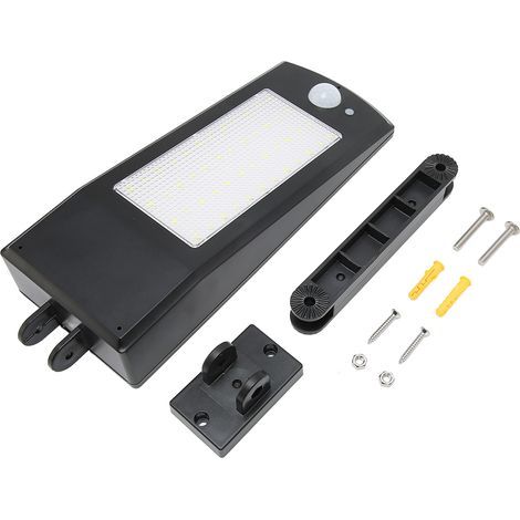 Applique murale à capteur de mouvement 48LED Appliques murales solaires Angle réglable Lumière extérieure étanche avec plusieurs modes d'éclairage (1/5)
