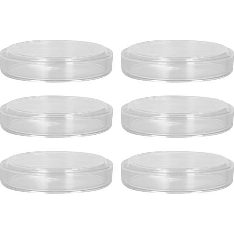 10 Stück Labor-Petrischalen aus Glas mit Deckel für biologische Forschungsexperimente (1/5)