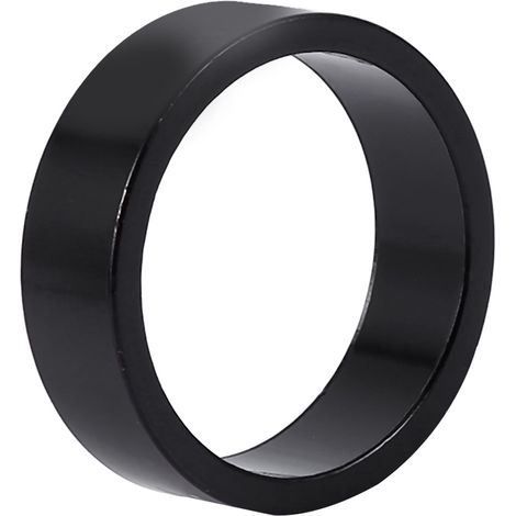 4 rondelles en aluminium pour fourche de vélo, entretoise de potence 10 mm (noir 10 mm) (1/3)