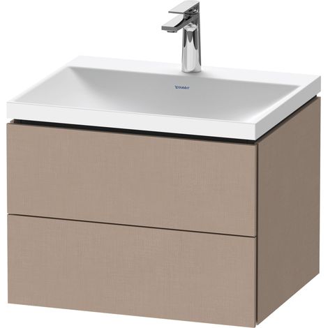 Duravit L-Cube c-shaped Set wandhängend, 2 Schubkästen, ohne