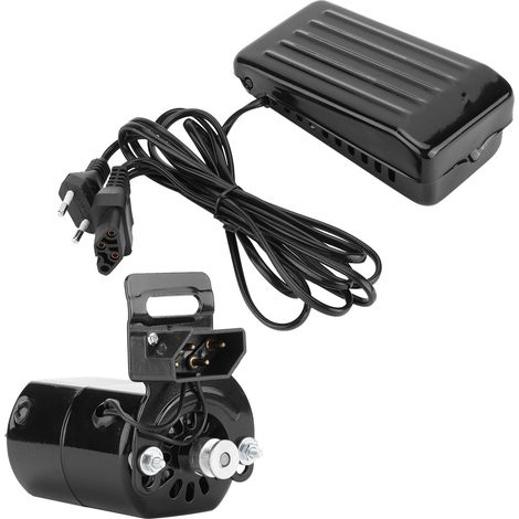 Kit moteur pour machine à coudre domestique avec pédale de commande et courroie, 180 W, prise UE, 220 V (1/5)