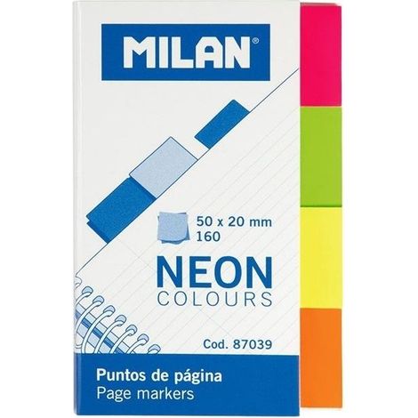 Neonfarbene Indexe 50x20mm Milan