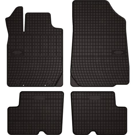 Tappetini in gomma per auto per: Dacia Duster I SUV - prima del restyling (2010-2013) - neri, su misura
