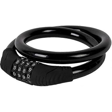 Antivol de vélo à combinaison, 4 chiffres, code réinitialisable, pour une sécurité sans clé sur les vélos et les scooters.-AquaForge (1/5)