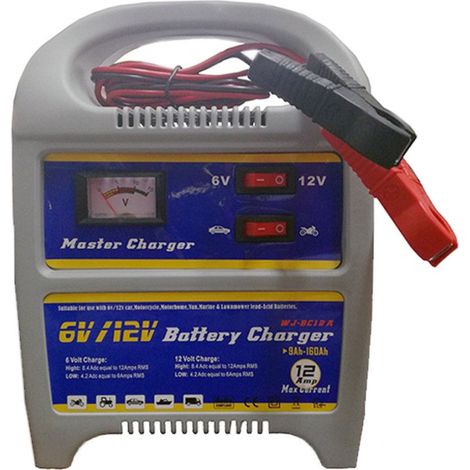Chargeur De Batterie Portable Voiture Moto Bateau Camping-car 12v 12 Amp Charge De Demarrage