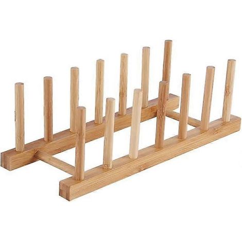 Égouttoir à vaisselle en bois, égouttoir à vaisselle en bambou, égouttoir à couverts et assiettes-AquaForge (1/4)