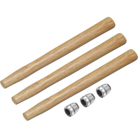 En Bois 11.6" Manches De Remplacement En Bois Pour Maillet Avec Cales Rondes Pour 1lb Tête Ronde Octogonale Charpente Menuiserie Construction Bricolage Outils De Hache Maillet (1/5)