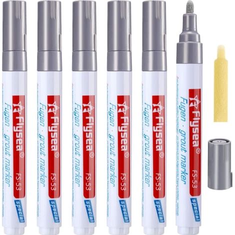 Stylo à joint pour murs, sols et carrelages - Gris (1/5)