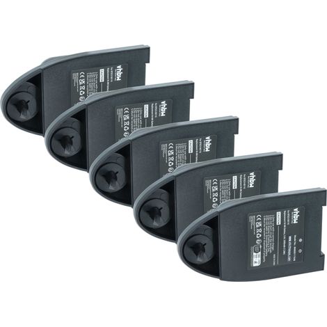 vhbw 5x Batterie compatible avec Cattron-Theimeg Excalibur Remote opérateur télécommande industrielle (2000mAh, 3,6V, NiMH)