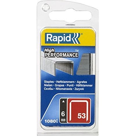 RAPID - Agrafe type 53/ 6mm galva 1080 bl
