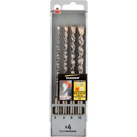 Coffret de 4 forets béton TWISTER PLUS - 100C (1/3)