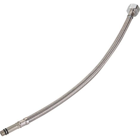 GROOFOO Raccords de ligne d'alimentation pour robinet en acier inoxydable 304 Tressés de ligne d'approvisionnement de tuyau flexible de rechange pour robinet (80CM) (1/4)