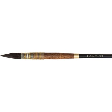 Pinceau - Lavis - Aquarelle - Isabey - Petit Gris - 6234i - N°1 - Fibres naturelles (1/3)