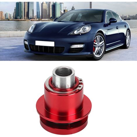 Volant Universel 360° Découplage Rapide Moyeu 3 Trous Démontage Express Compatible Auto (1/5)