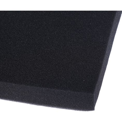 Éponge Biologique Noire pour Aquarium Matériel de Filtre à Petits trous 50x50x4cm-AUTRES