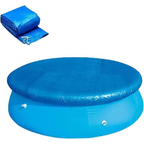 SIENTICE Telo di copertura per piscina, copertura protettiva per piscina rotonda, copertura per piscina fuori terra (183 cm)