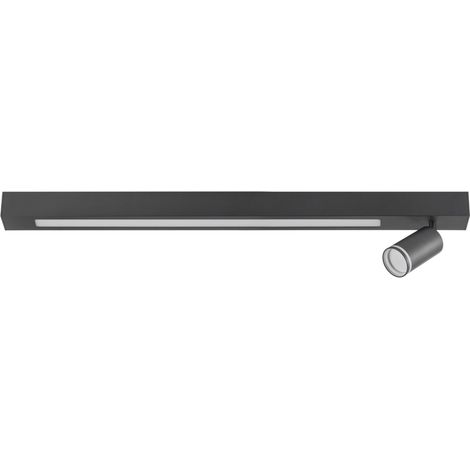 Faretto soffitto nero su barra LED 24W+GU10 PARIS Polux (1/4)