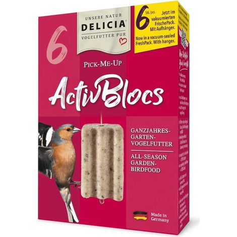 DELICIA® PICK-ME-UP ActivBlocs nourriture pour oiseaux toute l'année jardin Pinson des arbres