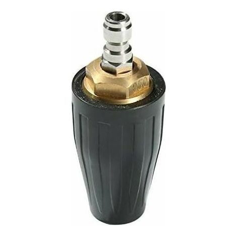 360 ° rotatif turbine buse de nettoyage pistolet accessoires raccord rapide Nettoyeur haute pression buse de lavage de voiture (noir - 3000) (1/4)