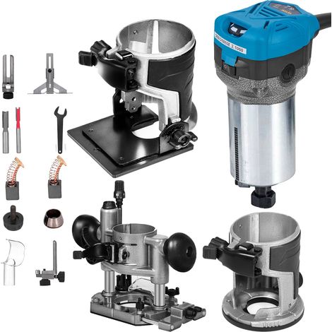 Vevor – Défonceuse électrique 710W – Vitesse variable 10 000 à 30 000 tr/min – Capacité de pince 1/4' et 3/8' – Pour bois dur et teck