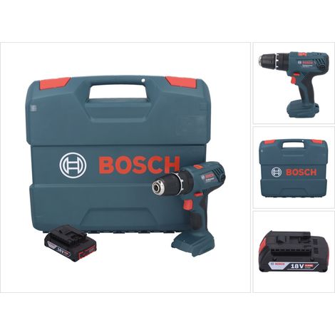 Bosch GSB 18V-21 Akku Schlagbohrschrauber 18 V 55 Nm + 1x Akku 2,0 Ah + L-Case - ohne Ladegerät