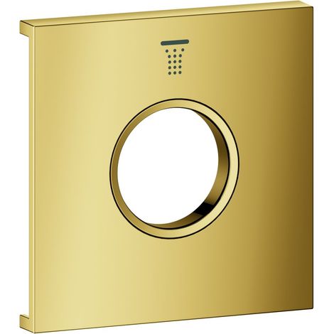 Grohe Grohtherm Aqua Tiles Metallplatte, Symbol Kopfbrause 7 für Grohtherm Aqua Tiles UP-Thermostate, Cool Sunrise, 107175GL00 (1/3)