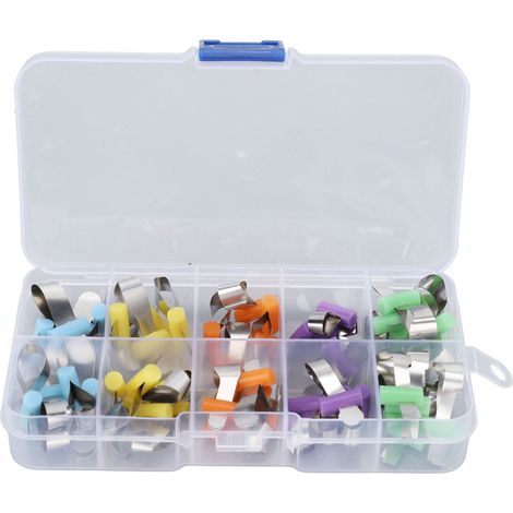 50 Matrices Dentaires en Acier Inoxydable Sectionnelles pour Soins Dentaires (1/5)