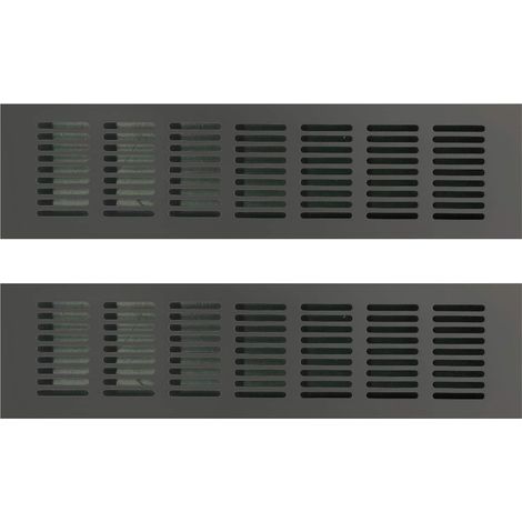 Grille De Ventilation Rectangulaire - 80 × 300 mm - Pour Armoires, Réfrigérateurs Intégrés, Aquariums, Micro-ondes, Espace Confine - 2 Pièces (1/5)