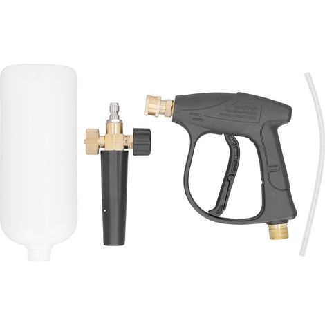 Pistolet à Mousse Réglable avec Embout Laiton Anti-Fuites 33oz 1/4in pour Nettoyeur Haute Pression Lavage Auto (1/5)
