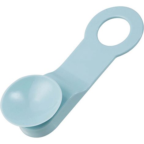 2 Pièces Poignée de Relevage de Siège de Toilettes Réutilisable et Lavable en TPR, Accessoires de Salle de Bain pour Éviter le Contact Direct, Bleu Clair, 30g (1/5)
