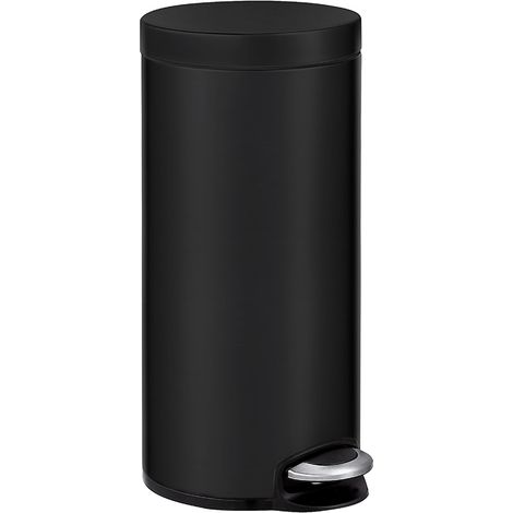 EKO - Poubelle à Pédale Serene 30 litres - Steel Plastic - mat noir