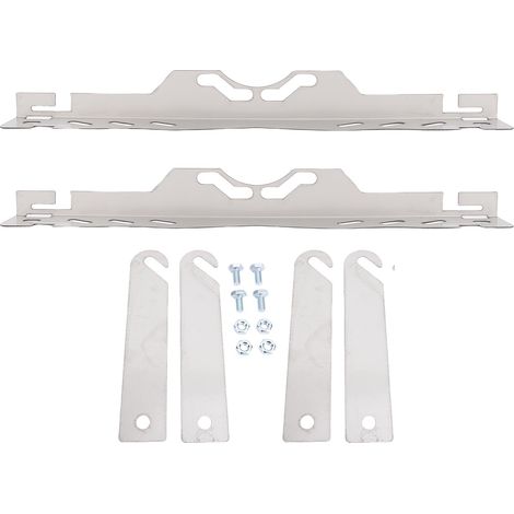 2 jeux de plaques à outils d'alignement des orteils avec supports d'extension, outils d'angle de roue UTV ATV moto hors route argent (1/5)