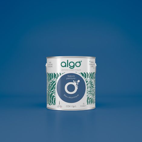 Peinture écologique Algo - Bleu Atlantique - 2L / Satin