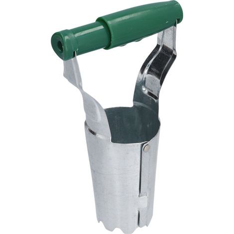 Plante-bulbes à main, outil de transplantation sans effort pour bulbes, couleur vert argenté. (1/5)