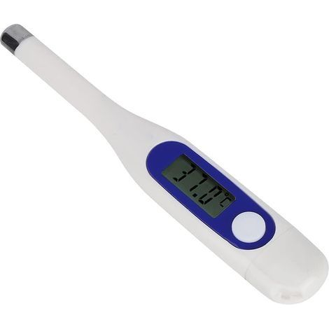 Thermomètre électronique Vétérinaire LCD Thermomètre Animal Numérique pour Bovins Moutons Chevaux Cochons Utilisation, Jardin Ding Volaille Ding Plis (1/4)