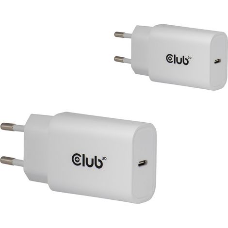 Club 3D Club3D Lifestyle Ladegerät USB-C 30Watt, 2Stk weiß retail (CAC-3020)