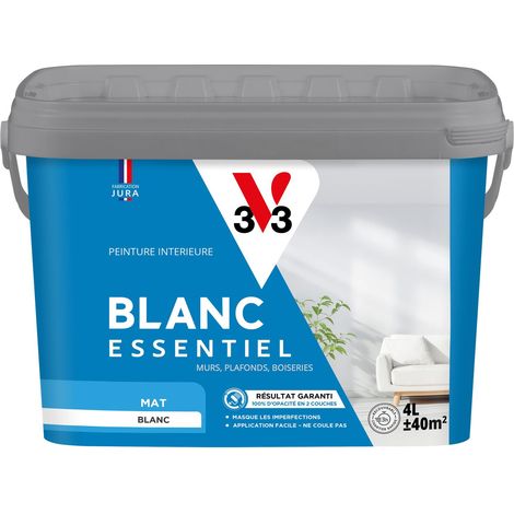 Peinture intérieure Blanc Essentiel® V33 Blanc Mat 4L