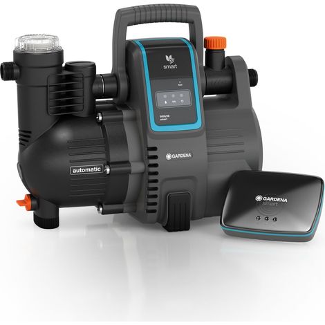 GARDENA Grupo a presión automático para casa y jardín Smart 5000l/h y 5 bares, 1300W con Router incluido (19106-20) (1/5)