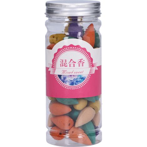 60 bâtonnets d'encens à reflux parfumés mélangés, idéaux pour toilettes, salle de bain et intérieur, fournitures d'aromathérapie. (1/5)