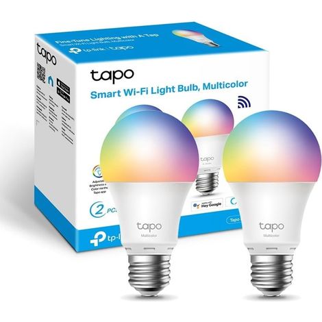 Ampoule Connectée WiFi, Ampoule LED E27 Multicolore 2500K-6500K, Dimmable 9 W 806Lm, Compatible avec Alexa et Google Home, Commande Vocale, Economie d'énergie, L530E(2-pack)