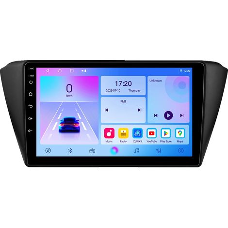 Autoradio, touchscreen, supporto multimediale digitale, compatibile con Skoda Fabia 3 2015-2019, T3CP (4 core 2G 64G) (1/2)