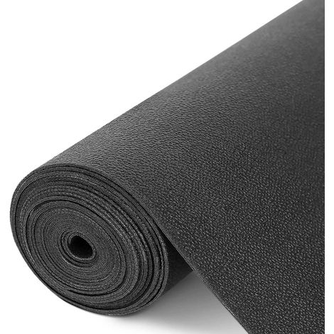 Tapis de tiroir, revêtement de tiroir non adhésif, antidérapant, imperméable, découpable, pour cuisine, étagères, salle de bain, armoires, tiroirs, boîte à outils, noir, 60 x 300 cm (1/5)