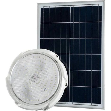 Plafoniera a led con pannello solare 60 watt lampada da soffitto ricaricabile per esterno luce fredda (1/5)