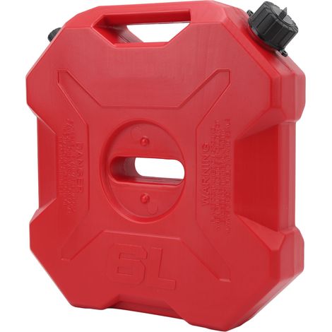 Réservoir de carburant portable rouge grande capacité robuste pour voitures motos UTV ATV véhicules tout-terrain sans support (1/5)