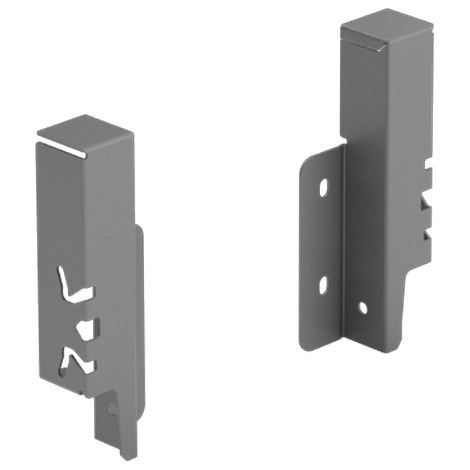 Hettich Schubkasten-Rückwandverbinder,  links/rechts,  ArciTech,  9150502,  Stahl anthrazit