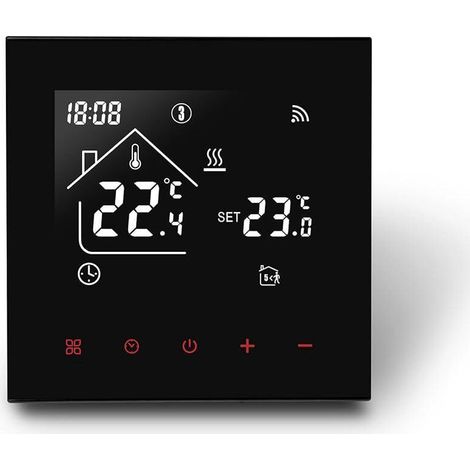 Intelligenter WLAN-Thermostat für Gasheizungen, Raumthermostate, programmierbarer Smart-Thermostat, Tuya Smart-Thermostat kompatibel mit FOREHILL Google Assistant 3A,
