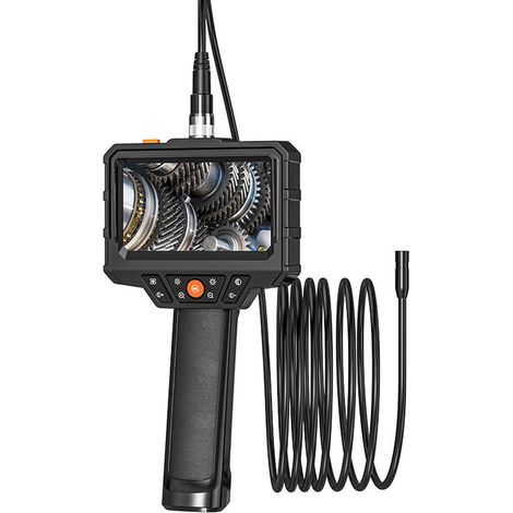 Cámara endoscópica industrial, HD 1080P, Pantalla de 4,3 pulgadas, Resistencia al agua IP67, Lente doble de 8 mm, Cable de 1 m (1/5)