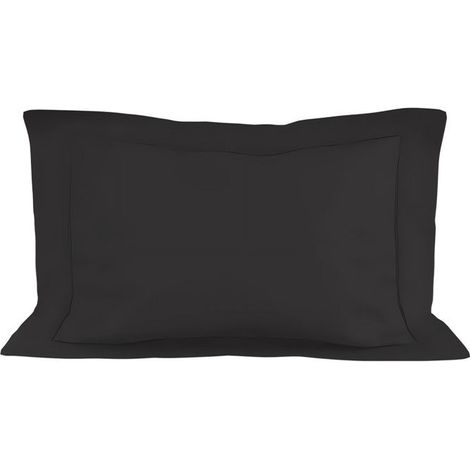 Filiyano-Housse de coussin en coton 50x75 cm PERCALE anthracite, par Soleil d'ocre Anthracite (1/5)