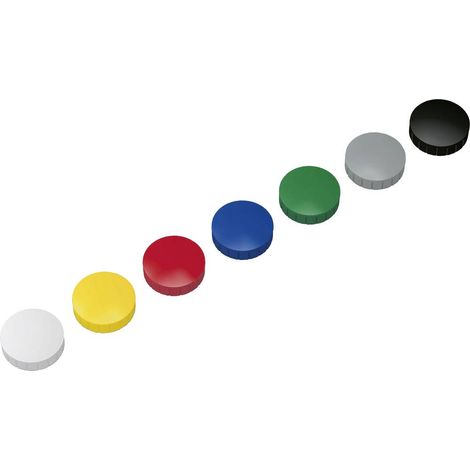 Maul Aimant MAULsolid (Ø x H) 38 mm x 15.5 mm rond jaune, rouge, bleu, blanc, vert, gris, noir 10 pc (1/2)
